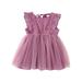 NKOOGH Girls formal Dress Simple Frock 2022 New Summer Fashion Sleeveless Mesh Princess Dresses Korean Style Little Girls Dresses Sweet Mesh Party Dress Clothes