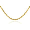 GOLD CHAINS ROPE SOLID DIAMOND CUT GOLD CHAIN 1 MM : 10K 20