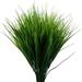8 Bundles Fake Plants Outdoor Artificial Fake Grass Plants Flowers UV Resistant Fake Bushes Plastic Greenery Shrubs Faux Greenery for House Garden Patio Front Porch Indoor Decor (Wheat Grass)