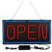 MONIPA Open Sign Neon Sign Business Open Sign 30W Led Light Advertisement Board Electric Display Sign with 24 Chain for Business Restaurant Bar Club Hotel Wall Decor