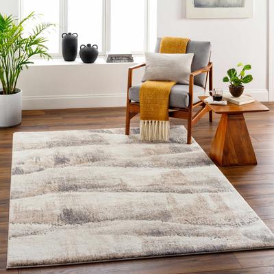 Banji 12' x 15' Modern Natural Gray/Eggplant/Gray/Nutmeg/Dark Gray/Natural Gray/Gray/Nutmeg/Natural Gray/Gray/Light Brown/Beige Area Rug - Boutique Rugs