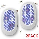 2Pack Bug Zapper Indoor Electronic Fly Trap Insect Mosquito Zapper with Blue Lights for Living Room Home Kitchen Bedroom Baby Room Office