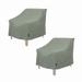 Modern Leisure Basics Patio Chair Cover, 33"L X 34"W X 31"H, 2-Pack, Sage - 33"L x 34"W x 31"H