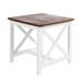 Cassara Outdoor Farmhouse Cottage Square Acacia Wood End Table by Christopher Knight Home