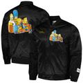 Men's Freeze Max Black The Simpsons Couch Satin Full-Snap Jacket