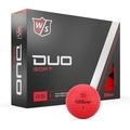 2023 Wilson Staff Duo Soft Golf Ball Red 12-Pack