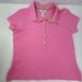Lilly Pulitzer Tops | Lilly Pulitzer Women's Short Sleeve Pink Polo Shirt Size M | Color: Green/Pink | Size: M