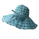 Wide Brim Sun Hats Women Bucket Hat for Fishing Hiking Garden Lawn Work Safari Camping Outdoor(M-58cm Blue)