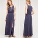 Anthropologie Dresses | Anthropologie Boho Maxi Dress In Suede Purple | Xs - Moulinette Soeurs Cutout | Color: Blue/Purple | Size: Xs