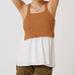 Anthropologie Tops | Anthropologie By Anthropologie Jenna Twofer Layered Sweater Tank {Gg50} | Color: Tan/White | Size: S
