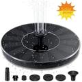 Solar Fountain Solar Fountain Pump for Bird Bath with 4 Nozzle Free Standing Floating Solar Powered Water Fountain Pump for Bird Bath Garden Pond Pool Outdoor