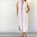 Anthropologie Dresses | Anthropologie Splendid | Nwt Picnic Stripe Midi Dress Pink Linen | Color: Cream/Pink | Size: M