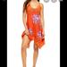 Free People Dresses | Free People Trapeze Slip Dress In Bronzer Combo | Color: Orange | Size: Xl