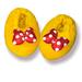 Disney Shoes | Disney Parks Exclusive Minnie Mouse Slippers Adult Size Small | Color: Red/Yellow | Size: Small