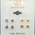 Giani Bernini Jewelry | Giani Bernini Sterling Silver Earring Set, Multistone Stud Earring Set | Color: Gold/Silver | Size: Os