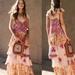 Free People Dresses | Free People Coralie Maxi Dress | Color: Blue/Orange | Size: 0