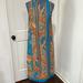 Anthropologie Dresses | Anthropologie Akemi + Kin Silk Patterned Dress | Color: Blue/Orange | Size: 2