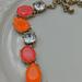 J. Crew Jewelry | J. Crew Orange Coral Gold Tone 2 Piece Set Nwot | Color: Gold/Orange | Size: Os