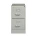 Hirsh Industries Vertical Letter File Cabinet 2 Letter Size File Drawers Light Gray 15 x 26.5 x 28.37