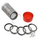 1 Cap-Tube & 20 Black Ring Air-Tite Coin Holder Capsules for "I" 38mm Silver Dollar Coins