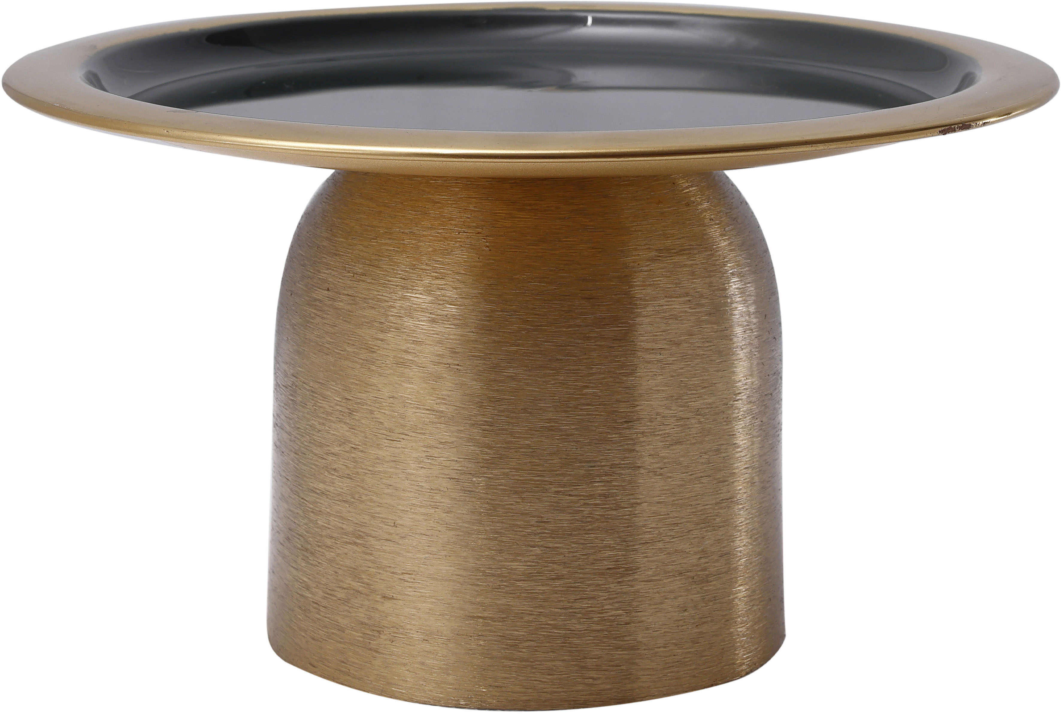 Servierplatte KAYOOM "Kuchenplatte Art Deco 225", gold (goldfarben), H:14cm, Metall, Servierplatten Image