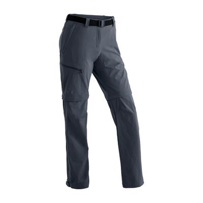 Funktionshose MAIER SPORTS "Nata", Damen, Gr. 72, Langgrößen, grau, 90% Polyamid, 10% Elasthan, Hosen, Damen Wanderhose, zipp-off Outdoor-Hose, 3 Taschen, Regular Fit Image