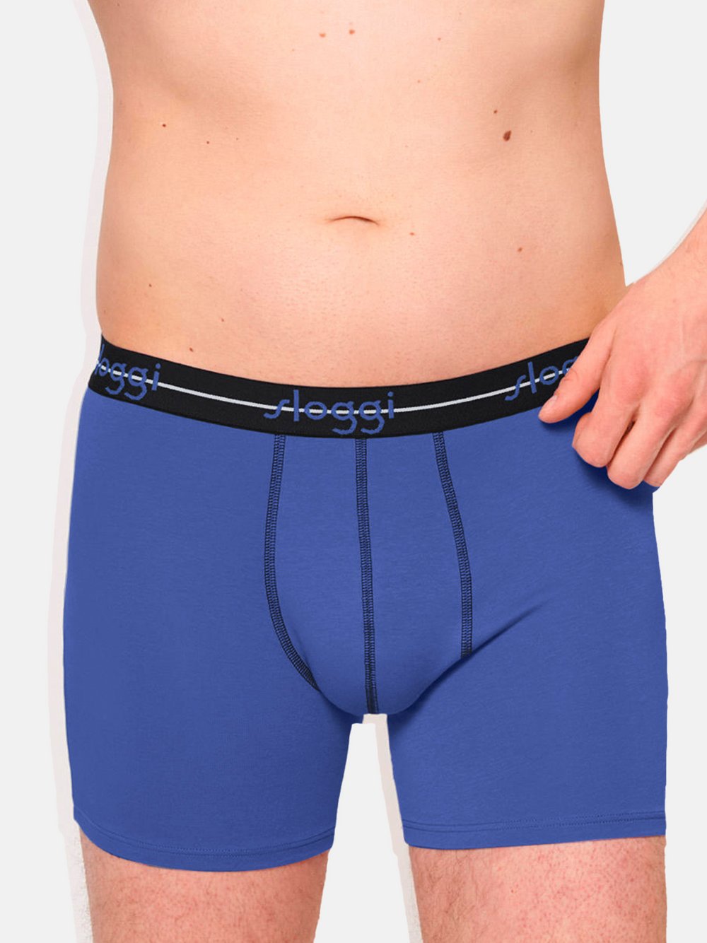sloggi Retro Short Herren blau, L Image