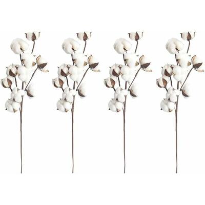 Ineasicer - Fleur De Coton Artificielle Coton Branche Decorative pour Vase Balcon Decoration Fleur