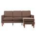 Indoor Fabric Armrest 3 Seats Modular Sofa with Chaise - 3-Seat