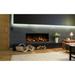 Dynasty Fireplaces Dynasty Cascade Wall Mount Linear Electric Fireplace - Smart Technology Enabled - 400 SQ. FT, in Black/Brown | Wayfair DY-BTX52