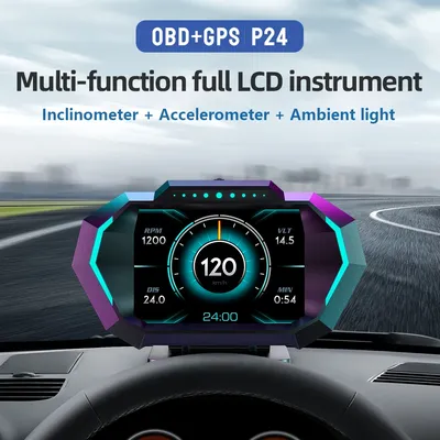 Affichage tête haute OBD pour voiture système GPS ordinateur de bord compteur de vitesse