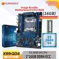 HUANANZBottles-Carte mère X99 QD4 LGA 2011-3 avec Intel E5 2680 v4 16 Go DDR4 RECC kit combiné