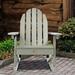 Freeport Park® Natoli Outdoor Gauna Rocking Plastic Chair in Gray | 38.5 H x 30.25 W x 35.25 D in | Wayfair B50B9BD0694048D281FC877DD94361DA