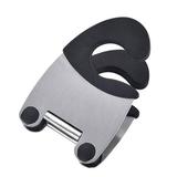 WQJNWEQ Clearance Stainless Steel Pot Pan Holder Spatula Clip Spoon Rest Pots Clip Kitchen Uten A