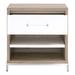 Hokku Designs Arwel 1 - Drawer Solid Wood Nightstand in Beige/White Wood/Metal in Brown | 28.5 H x 27.5 W x 17.75 D in | Wayfair