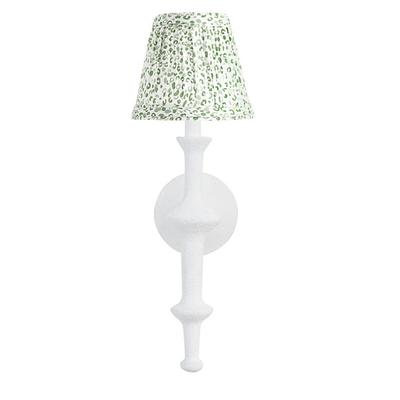 Marabella 1-Light Geometric Sconce with Shade - Lynx Pleated Pear - Ballard Designs