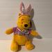 Disney Toys | Disney Winnie The Pooh Easter Bunny W/ Ears 10'' H Stuffed Animal Toy Doll Nwt | Color: Orange/Pink | Size: 10”