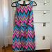 Lilly Pulitzer Dresses | Lilly Pulitzer Multicolor Chevron Dress With Back Cutout | Color: Blue/Pink | Size: 6