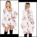 Free People Dresses | Free People Floral Keyhole High Low Swing Dress Tunic Blouse Top | Color: Gray/Pink | Size: Various