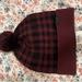 Coach Accessories | Coach Plaid Red And Black Wool Beanie | Color: Black/Red | Size: Os