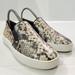 Michael Kors Shoes | Michael Kors Snake Print Casual Slip-On Shoes Women Size 6m A2 | Color: Gray/Tan | Size: 6m