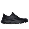 Skechers Men's Slip-ins: Garza - Gervin Slip-On Shoes | Size 9.0 | Black | Leather/Synthetic