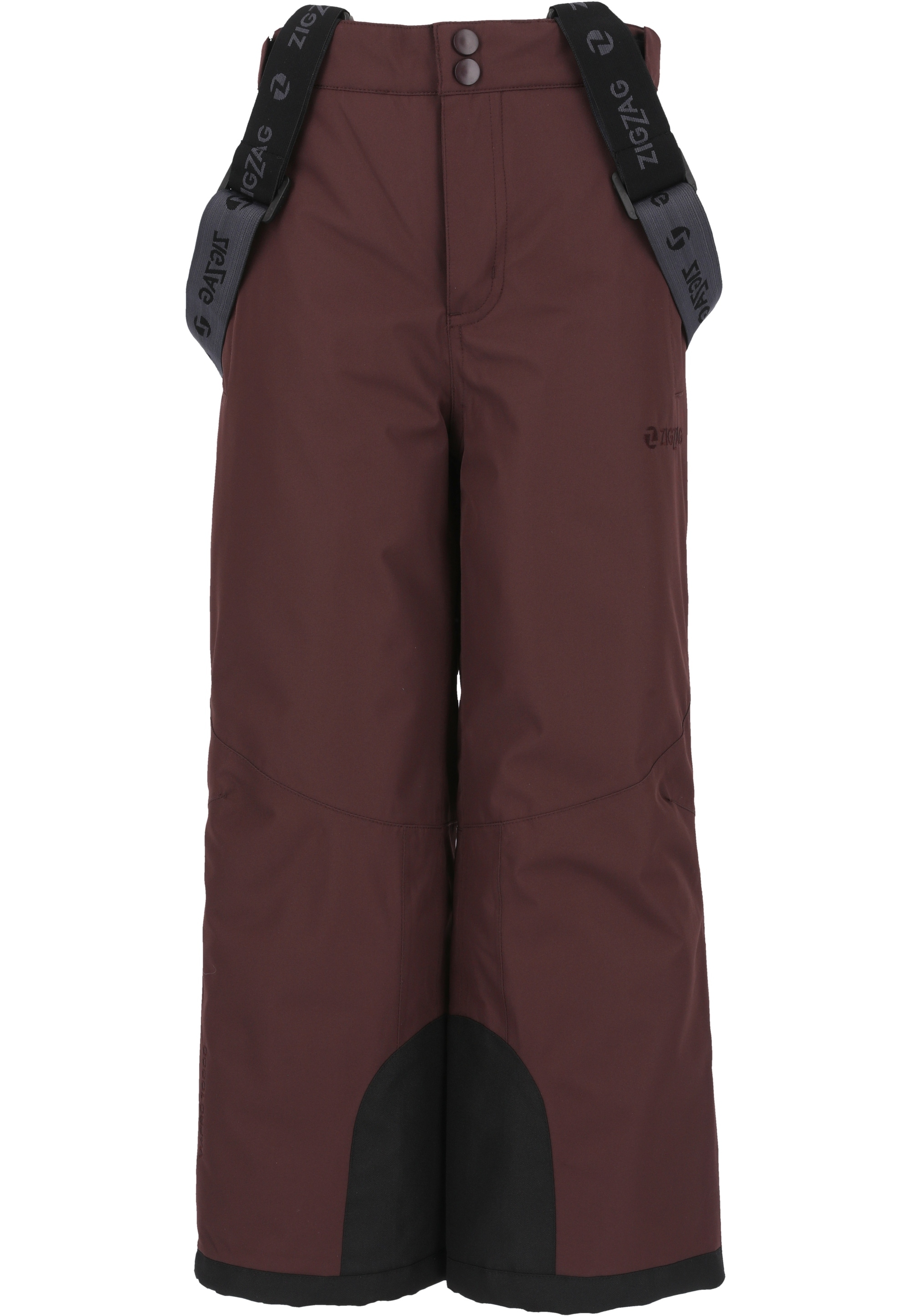 Skihose ZIGZAG "Provo", Kinder, Gr. 104, EURO-Größen, braun (dunkelbraun), 100% Polyester, unifarben, lang, Hosen, mit 10.000 mm Wassersäule Image