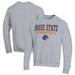 Men's Champion Gray Boise State Broncos Gymnastics Stack Powerblend Pullover Sweatshirt