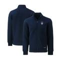 Men's Cutter & Buck Navy New York Mets Stars Stripes Roam Eco Recycled Full-Zip Jacket