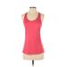 Nike Active Tank Top: Pink Solid Activewear - Women's Size Small