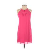 BCX dress Casual Dress - Shift Crew Neck Sleeveless: Pink Print Dresses - Women's Size 2X-Small