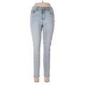 Banana Republic Factory Store Jeans - High Rise Skinny Leg Denim: Blue Bottoms - Women's Size 28 - Light Wash