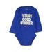 Nike Long Sleeve Onesie: Blue Marled Bottoms - Size 0-3 Month