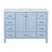 Joss & Main Tilford 48" Single Bathroom Vanity Set Wood in Blue | 35 H x 48 W x 22 D in | Wayfair 44418EC7D4B746AD929FBDAA3A6E0C1B